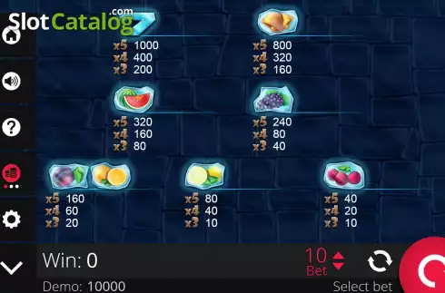 Скрин7. Frozzy Fruits слот
