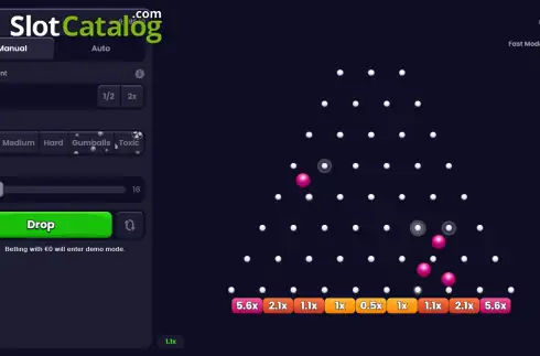 Скрин3. Plinko (Ebaka Games) слот