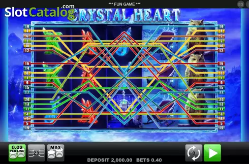 Скрин2. Crystal Heart слот