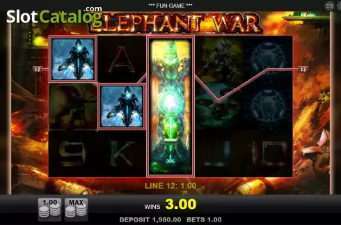 Скрин5. Elephant War слот