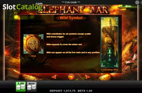 Скрин9. Elephant War слот