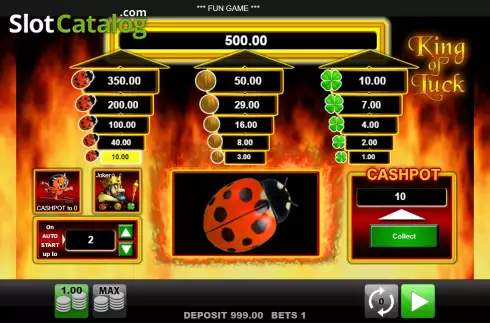 Скрин3. King of Luck слот