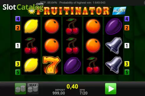 Скрин2. Fruitinator Multi слот