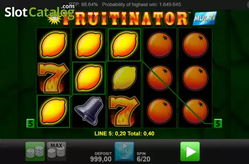Скрин3. Fruitinator Multi слот