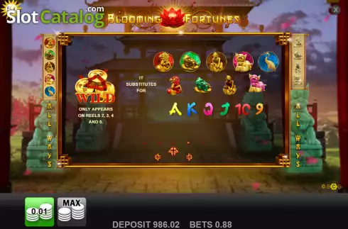 Скрин5. Blooming Fortunes слот