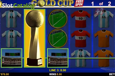 Скрин3. Gold Cup Free Spin слот