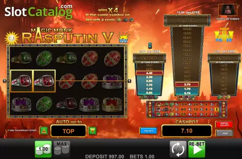 Скрин3. Magic Monk Rasputin V слот