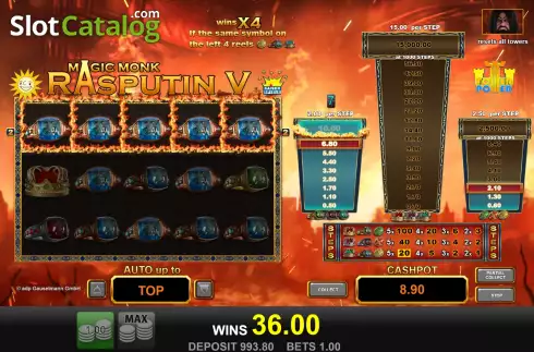 Скрин6. Magic Monk Rasputin V слот