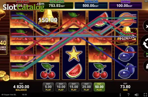Скрин3. 40 Super Hot Bell Link слот