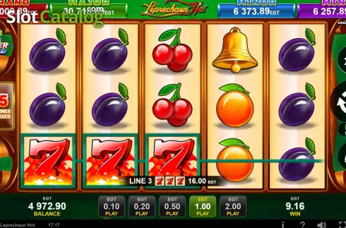 Скрин3. Leprechaun Hot (EGT Digital) слот