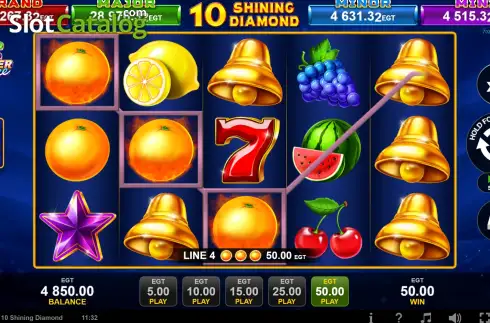 Скрин3. 10 Shining Diamond слот