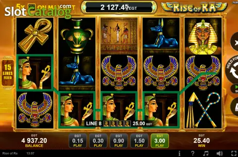 Скрин3. Rise of Ra Progressive Jackpot слот
