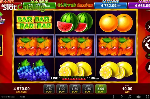 Скрин3. Clover Respin слот