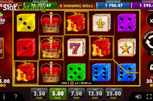 Скрин3. 5 Shining Roll слот
