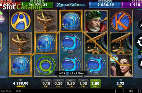 Скрин3. Zodiac Wheel (EGT Digital) слот