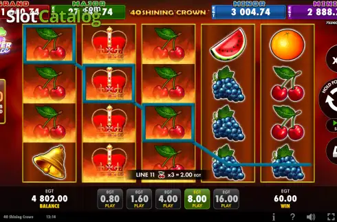 Скрин3. 40 Shining Crown (EGT Digital) слот