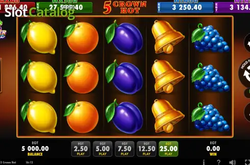 Скрин2. 5 Crown Hot слот