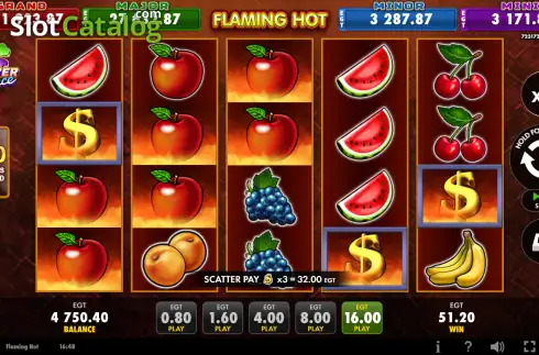 Скрин3. Flaming Hot (EGT Digital) слот