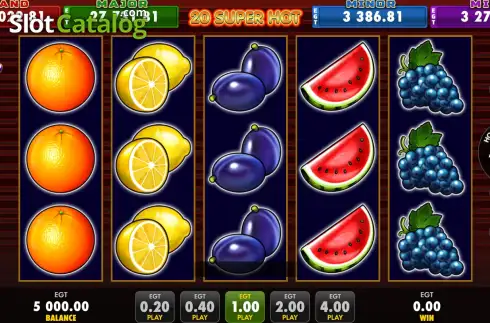 Скрин2. 20 Super Hot (EGT Digital) слот