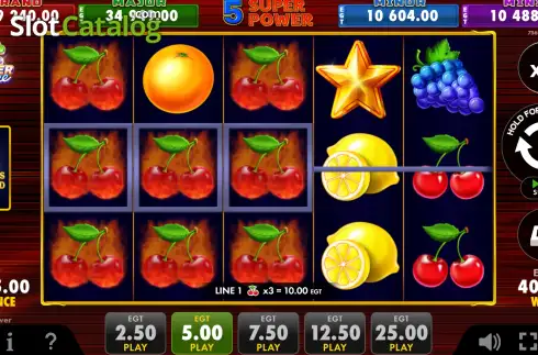 Скрин3. 5 Super Power слот