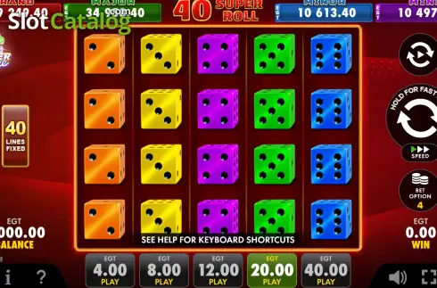 Скрин2. 40 Super Roll слот