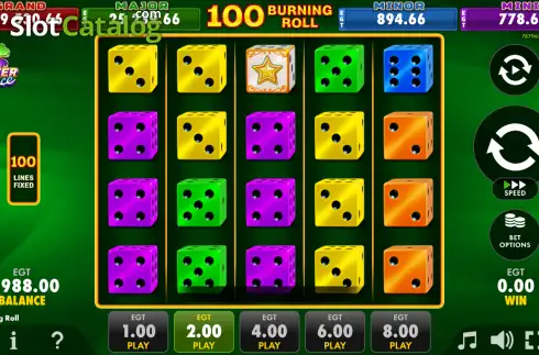 Скрин2. 100 Burning Roll слот
