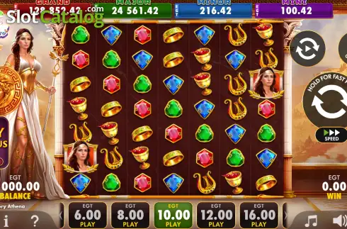 Скрин2. Power and Glory Athena слот