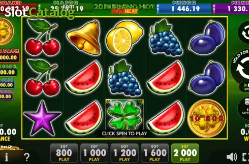Скрин2. 20 Burning Hot Cash Heat слот