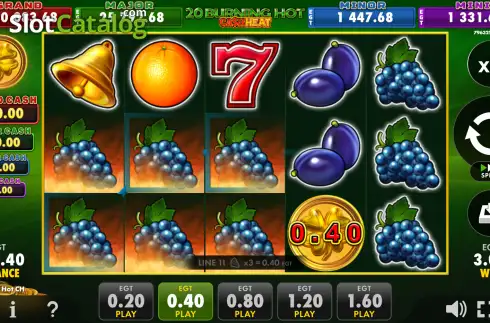 Скрин3. 20 Burning Hot Cash Heat слот