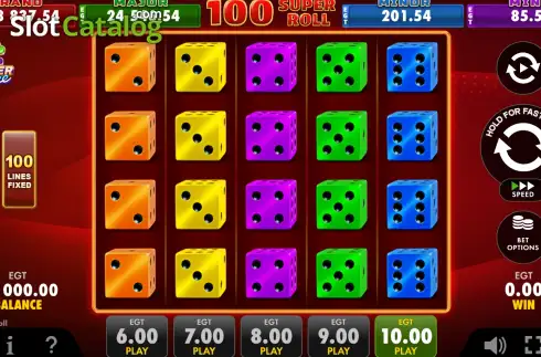 Скрин2. 100 Super Roll слот