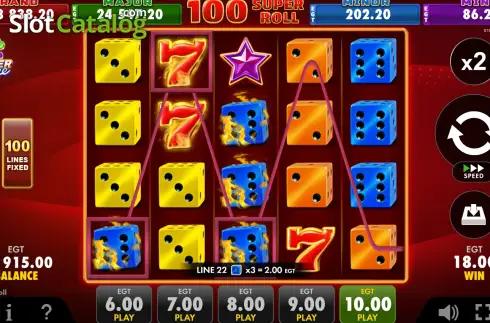 Скрин3. 100 Super Roll слот