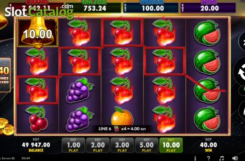 Скрин3. Black Seven Bell Link слот