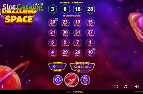 Скрин3. Dazzling Space слот