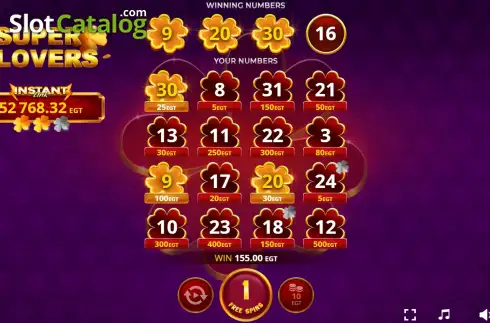 Скрин3. Super Clovers слот