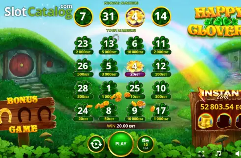 Скрин3. Happy Clovers слот