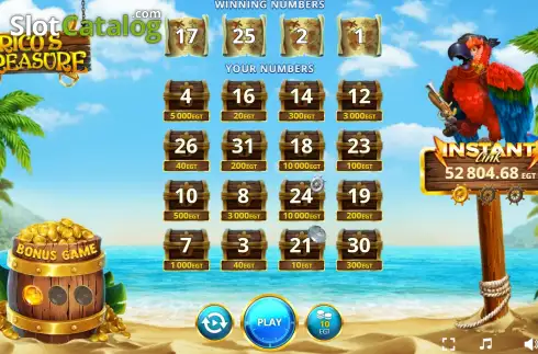 Скрин2. Rico’s Treasure слот