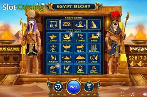 Скрин2. Egypt Glory слот