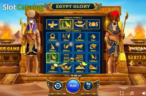 Скрин3. Egypt Glory слот