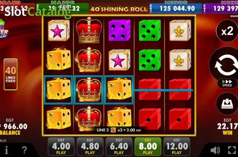 Скрин3. 40 Shining Roll слот