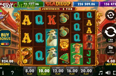 Скрин2. Ola Diego Jumboways слот