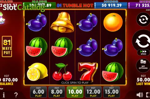 Скрин2. 81 Tumble Hot слот