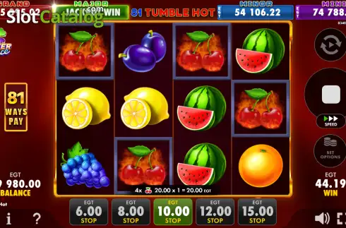Скрин3. 81 Tumble Hot слот