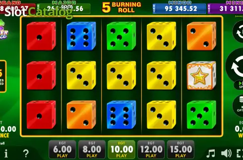 Скрин2. 5 Burning Roll слот