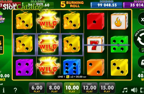 Скрин3. 5 Burning Roll слот