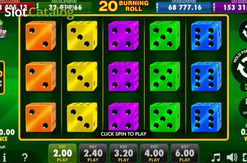 Скрин2. 20 Burning Roll слот