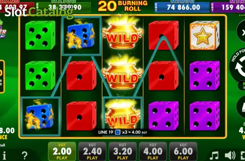 Скрин3. 20 Burning Roll слот