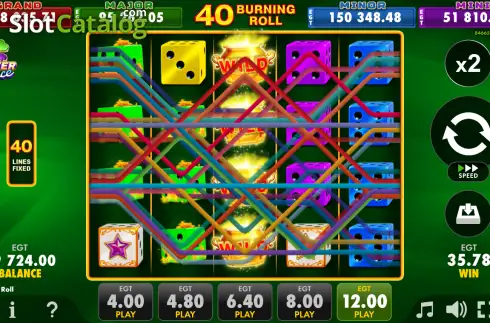 Скрин3. 40 Burning Roll слот