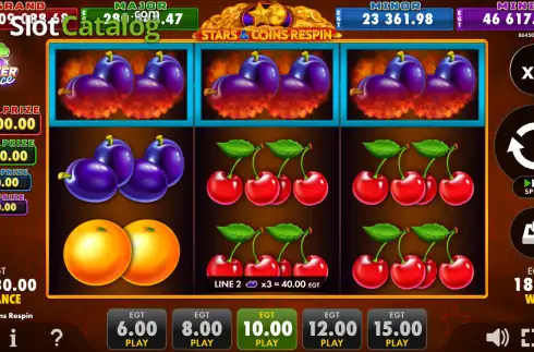 Скрин3. Stars & Coins Respin слот