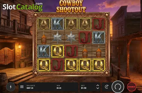Скрин3. Cowboy Shootout (Enigma Studios) слот