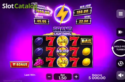 Скрин2. Grand Lightning слот